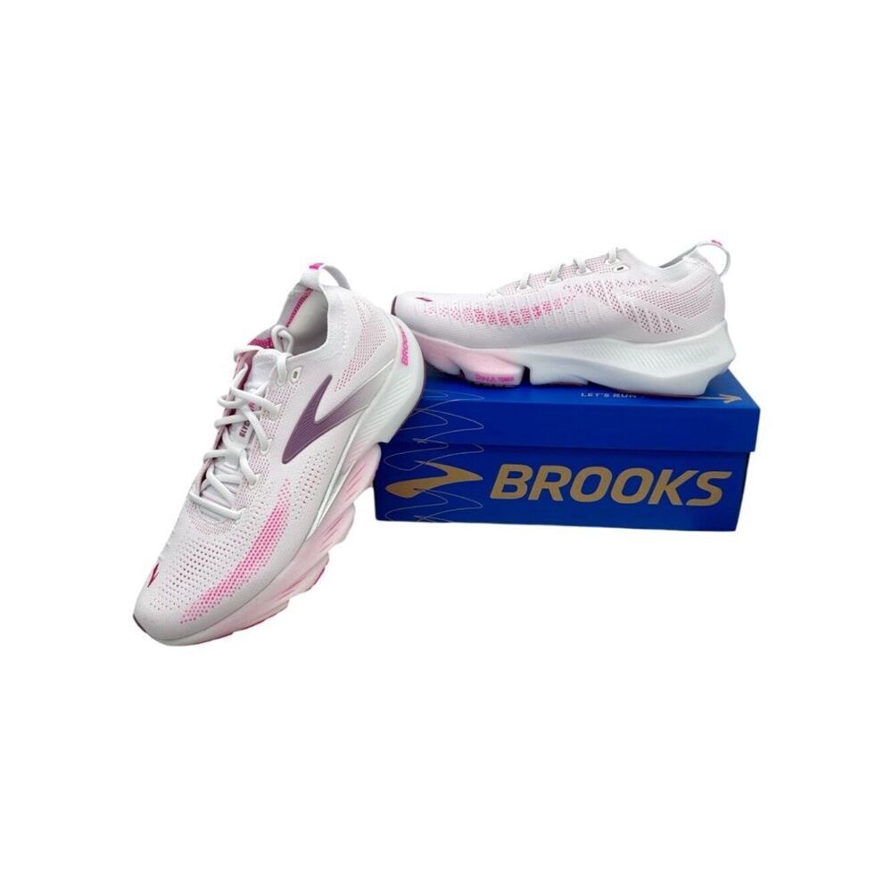 Brooks Glycerin Flex Women’s Size 11 B Medium White Cyber Pink Running Shoes